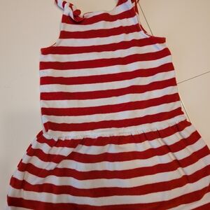 Red and White Striped Dress